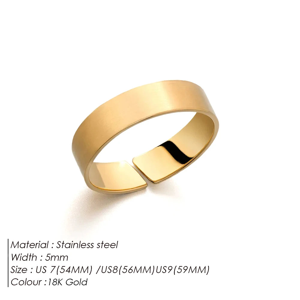 eManco European And American Punk Trend Minimal Unisize Ring Stainless Steel Platinum Fashion Accessories Wholesale Direct Sales