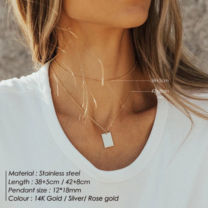 e-Manco Trendy Multi Layered Stainless Steel Necklace Women Dainty Imitation Pearls Choker Necklace for Women