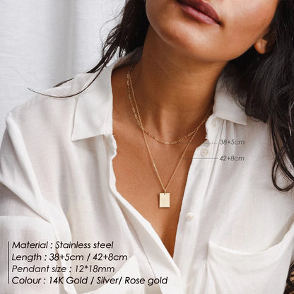 e-Manco Trendy Multi Layered Stainless Steel Necklace Women Dainty Imitation Pearls Choker Necklace for Women